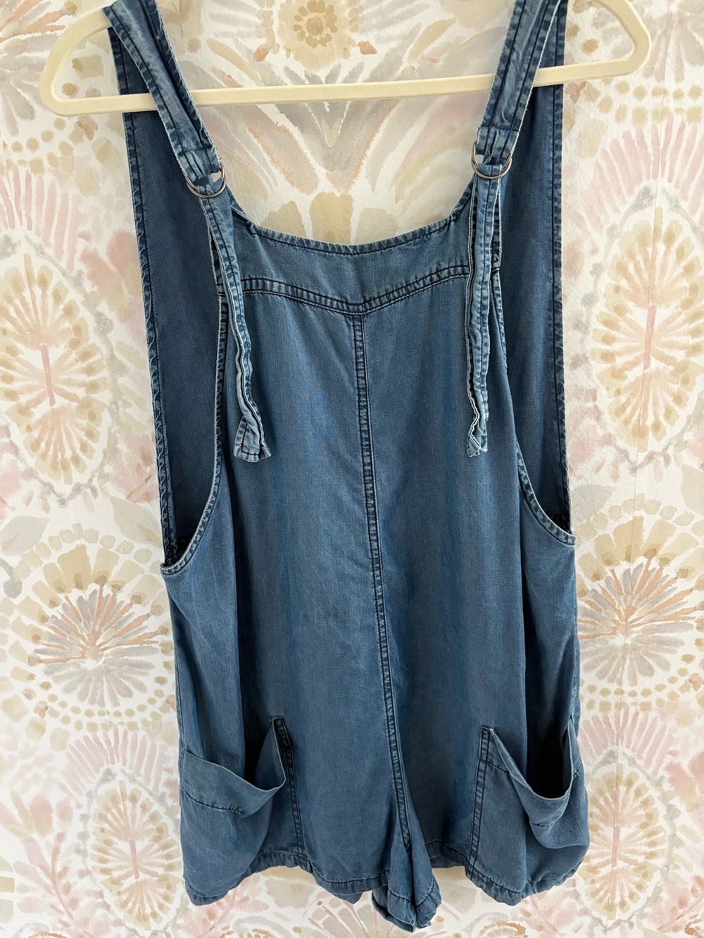 Mango Women's Blue Denim Romper Overalls | Size Small